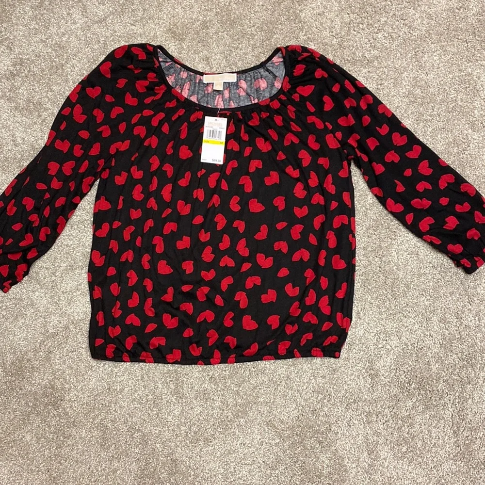 ๐๐Michael Kors black & red blouse - Picture 1 of 8